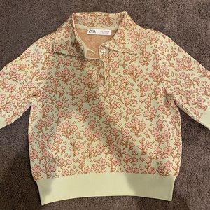 Zara collared embodied shirt